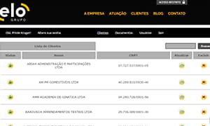 Sistema Grupo Elo - Lista de Clientes